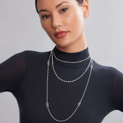 Best Sale Layering Necklace Gift Set Silver