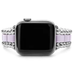 New Lilac Ceramic And Stainless Steel Watch Bracelet-38-45Mm Watch Bracelets