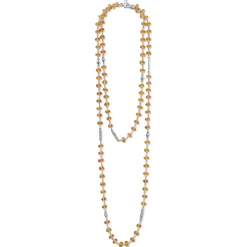 Clearance Long Citrine Beaded Necklace Gemstones