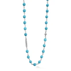 Best Long Turquoise Beaded Necklace Chains