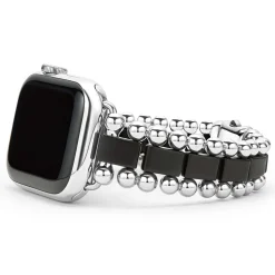 New Matte Black Ceramic And Stainless Steel Watch Bracelet-38-45Mm Watch Bands