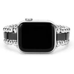 New Matte Black Ceramic And Stainless Steel Watch Bracelet-38-45Mm Watch Bands