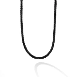 Outlet Matte Black Ceramic Beaded Necklace Necklaces & Chains