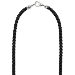 Outlet Matte Black Ceramic Beaded Necklace Necklaces & Chains