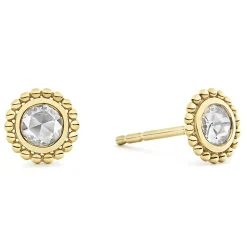 Best Medium Rose Cut Diamond Stud Earrings Diamonds