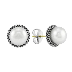 Shop Mother And Child Pearl Earring Set Silver