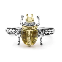 Store Olive Quartz Beetle Diamond Ring Gemstones