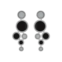 Shop Onyx And Diamond Statement Earrings Diamonds
