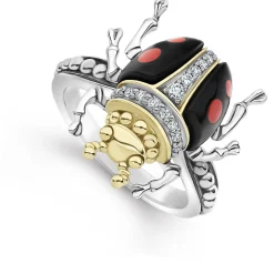 Flash Sale Onyx Beetle Diamond Ring Gemstones