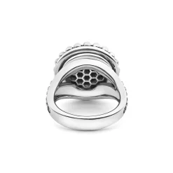 Store Onyx Circle Ring Caviar Rings