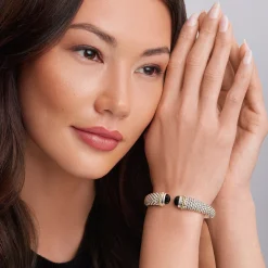 Cheap Onyx Cuff Bracelet | 12Mm Two-Tone