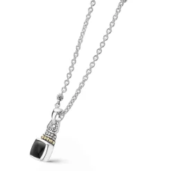 Outlet Onyx Pendant Necklace Two-Tone