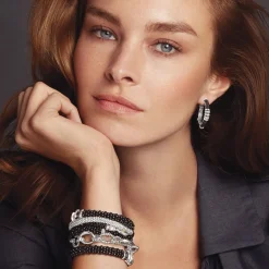 Best Oval Fluted Link Bracelet Silver