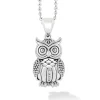 Best Owl Pendant Necklace Silver