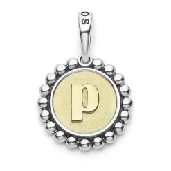Best Sale P Initial Charm Two-Tone