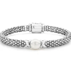 Best Sale Pearl Bracelet Gift Set Silver
