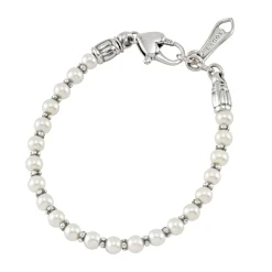 Fashion Pearl Bracelet Set Silver