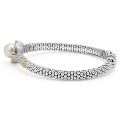 Fashion Pearl Diamond Caviar Bracelet | 6Mm Diamonds