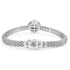 Store Pearl Diamond Caviar Bracelet | 6Mm Two-Tone