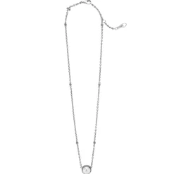 Outlet Pearl Pendant Necklace Silver