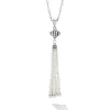Flash Sale Pearl Tassel Pendant Necklace Silver