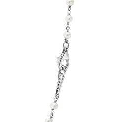 Flash Sale Pearl Tassel Pendant Necklace Silver