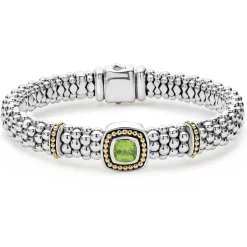 Online Peridot Caviar Bracelet | 9Mm Two-Tone