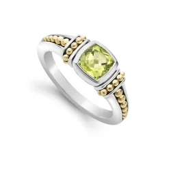 New Peridot Ring Two-Tone
