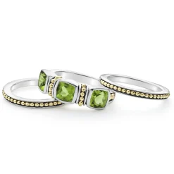 Fashion Peridot Stacking Rings Stacking Rings
