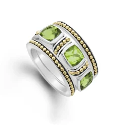 Hot Peridot Stacking Rings Gemstones