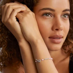 Store Pink Ceramic Beaded Bracelet Caviar Bracelets