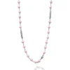 Clearance Pink Ceramic Beaded Necklace Chains