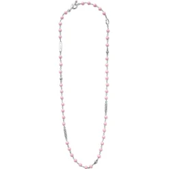 Clearance Pink Ceramic Beaded Necklace Chains
