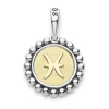 Online Pisces Zodiac Charm Two-Tone