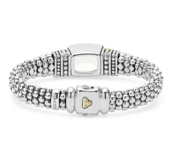 Clearance Prasiolite Caviar Bracelet | 9Mm Two-Tone