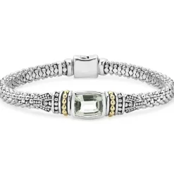 Cheap Prasiolite Caviar Bracelet | 6Mm Two-Tone
