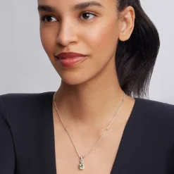 Best Prasiolite Pendant Necklace Two-Tone