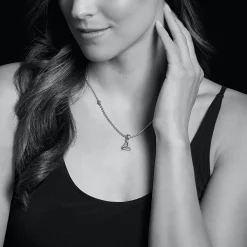 Clearance Pyramid Diamond Pendant Necklace Diamonds