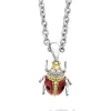 Flash Sale Red Agate Beetle Diamond Pendant Necklace Gemstones