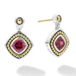 Shop Rhodolite Garnet Drop Earrings Gemstones