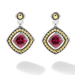 Shop Rhodolite Garnet Drop Earrings Gemstones