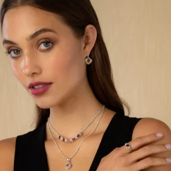 Discount Rhodolite Garnet Pendant Necklace Gemstones