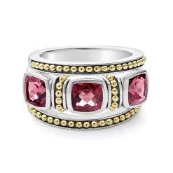 Fashion Rhodolite Garnet Stacking Rings Gemstones