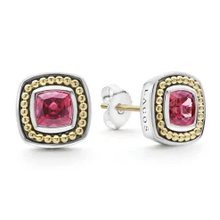 Cheap Rhodolite Garnet Stud Earrings Gemstones