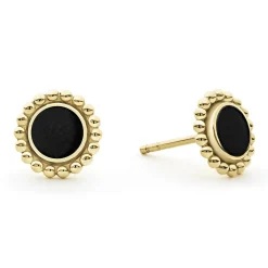 Fashion Round Onyx Stud Earrings Stud Earrings