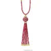 Discount Ruby And Diamond Tassel Pendant Necklace Diamonds