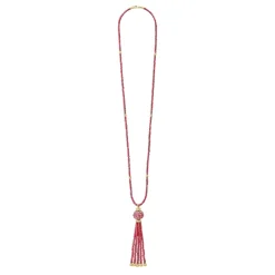 Discount Ruby And Diamond Tassel Pendant Necklace Diamonds