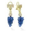 Outlet Sapphire Diamond Drop Earrings Gemstones