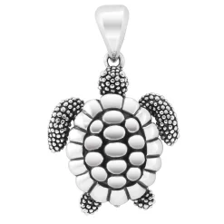 Fashion Sea Turtle Pendant Necklace Silver