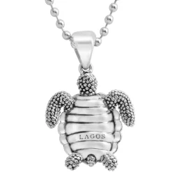 Fashion Sea Turtle Pendant Necklace Silver